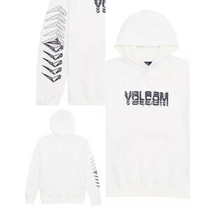 Volcom NWT Cement Pullover Hoodie Off White Heather Various Sizes